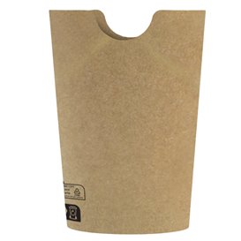 Kelímek Nepromastitelný Karton Kraftový Efekt s Chlopní 14Oz/420ml (50 Kousky)