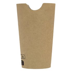 Kelímek Nepromastitelný Karton Kraftový Efekt s Chlopní 16Oz/480ml (50 Kousky)