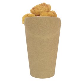 Kelímek Nepromastitelný Karton Kraftový Efekt s Chlopní 16Oz/480ml (50 Kousky)