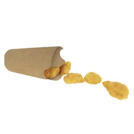 Kelímek Nepromastitelný Karton Kraftový Efekt s Chlopní 16Oz/480ml (50 Kousky)