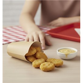 Paper Container Kraft Effect Anti-Grease 14Oz/420ml (50 Units)