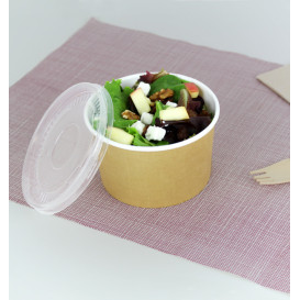 Suppenbecher To Go Kraft Mit Deckel PP 16 Oz/473ml (25 Stück)