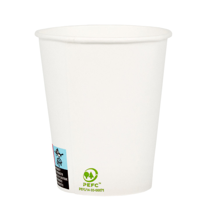 Copos de Cartão 6Oz/180 ml Branco Ø7,0cm (100 Uds) Copos de Cartão 6Oz/180 ml Branco Ø7,0cm (100 Uds)