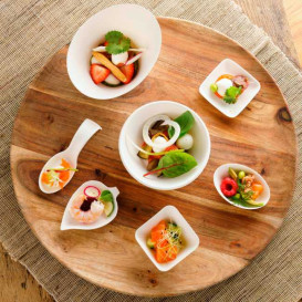 Sugarcane Mini Bowl Oval Shape White 300ml (500 Units)