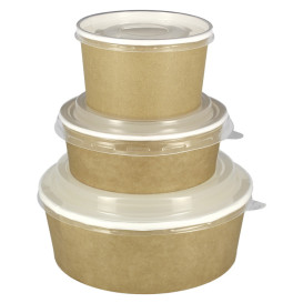 Suppenbecher To Go Kraft Mit Deckel PP 16 Oz/473ml (25 Stück)