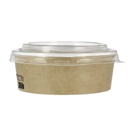Kartonová Miska Kraft s Víčko PP 19 Oz/550 ml (50 Ks)
