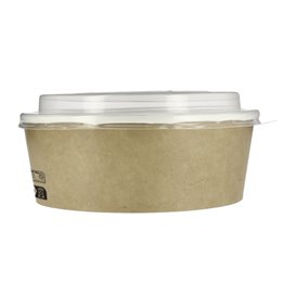 Contenitori di Carta Kraft Con Coperchio PP 38 Oz/1120ml (100 Pezzi) Contenitori di Carta Kraft Con Coperchio PP 38 Oz/1120ml (100 Pezzi)
