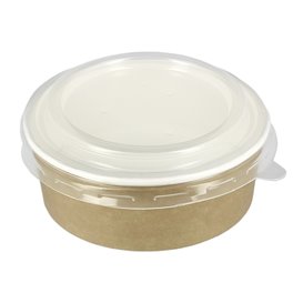 Kartonová Miska Kraft s Víčko PP 19 Oz/550 ml (50 Ks)