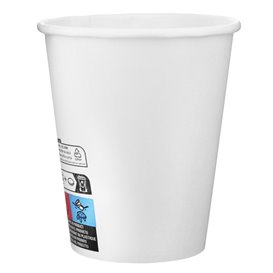 Gobelet Carton 9 Oz/280ml Blanc Ø8,1cm (50 Utés)