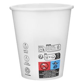 Gobelet Carton 9 Oz/280ml Blanc Ø8,1cm (50 Utés)