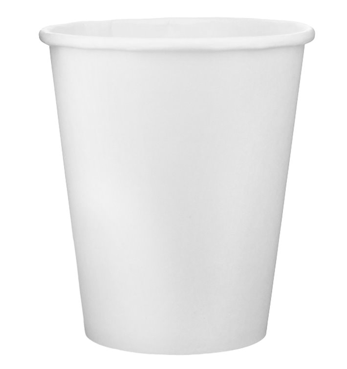 Paper Cup White 9 Oz/280ml Ø8,1cm (50 Units) 
