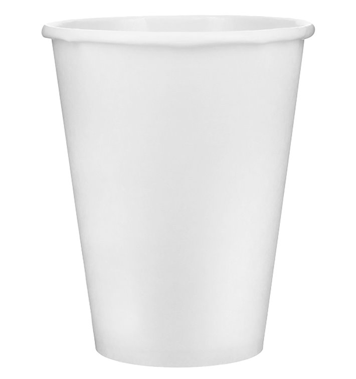 Karton Kaffeebecher to go weiß 12 Oz/360ml Ø8,9cm (40 Stück)
