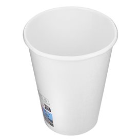 Karton Kaffeebecher to go weiß 12 Oz/360ml Ø8,9cm (40 Stück)