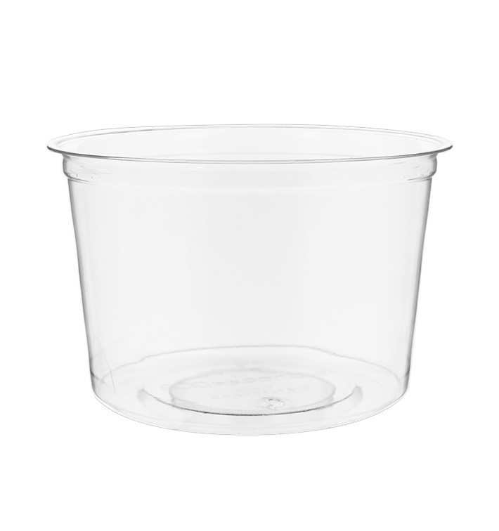 Récipient Compostable PLA Transparent 470ml (500 Utés)