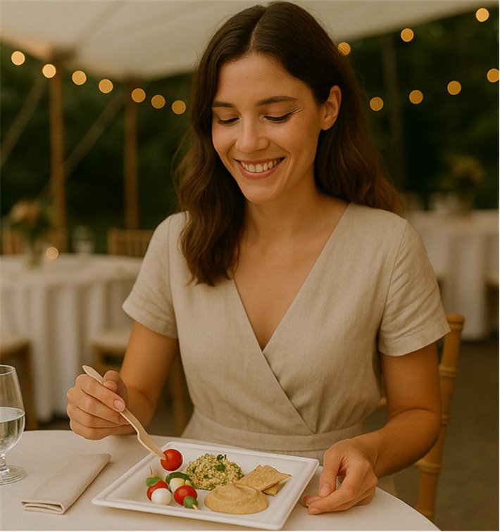 Plato de caña de azúcar