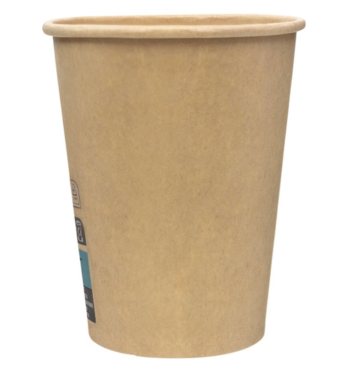 Vaso Cartón 8Oz/240ml Marrón Ø8,0cm (50 Uds)