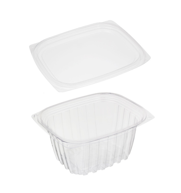 Envase Compostable PLA con Tapa 470ml (100 Uds)