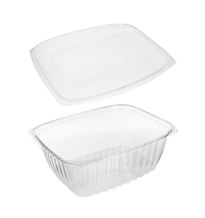 Envase Compostable PLA con Tapa 1890ml (200 Uds)