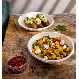 Tigela Cana-de-açúcar Bagaço Branco 355ml (50 Uds)