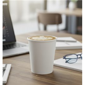 Paper Cup White 6Oz/180ml Ø7,0cm (100 Units) 