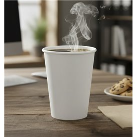 Paper Cup White 9Oz/280ml Ø8,0cm (50 Units) 