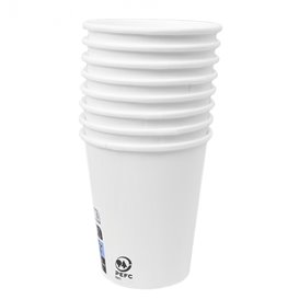 Paper Cup White 9Oz/280ml Ø8,0cm (50 Units) 