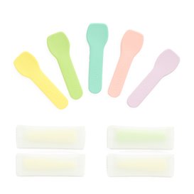 Eislöffel aus Papier Einzeln Verpackt Farbig Sortiert 'Tutti Frutti' 9cm (2.000 Stück)