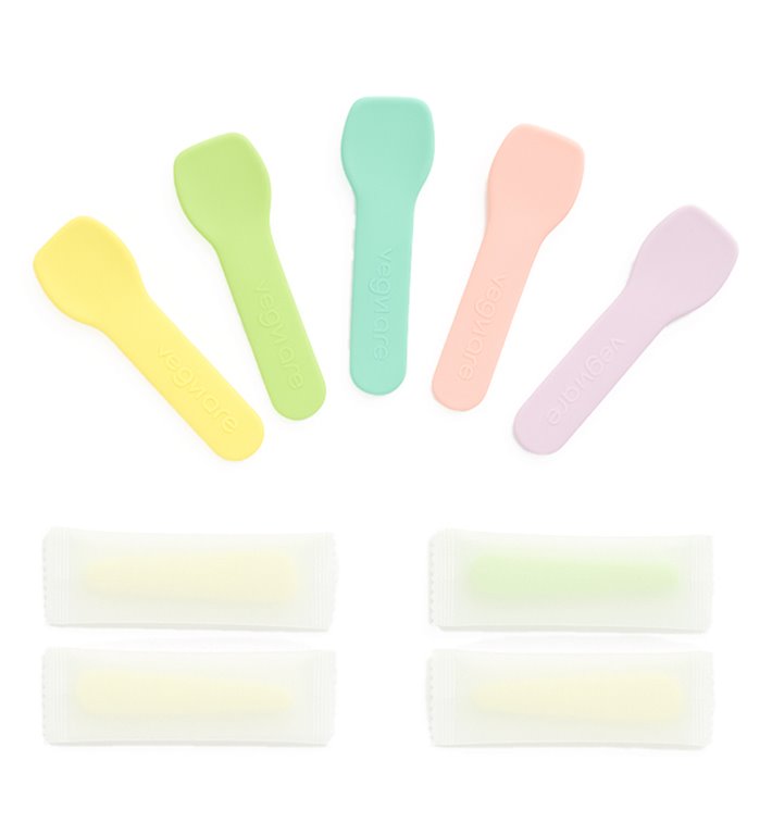 Papieren Ijslepels Individueel Verpakt Pastelkleurige 'Tutti Frutti' 9cm (2.000 Stuks) Papieren Ijslepels Individueel Verpakt Pastelkleurige 'Tutti Frutti' 9cm (2.000 Stuks)