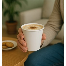 Papieren Beker Wit 6Oz/180ml Ø7,0cm (50 Stuks) 