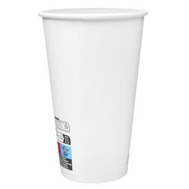 Papírový Kelímek Bílý 16Oz/540ml Ø9cm (50 Ks)