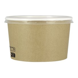Suppenbecher To Go Kraft Mit Deckel PP 16 Oz/473ml (25 Stück)