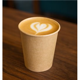Bio Kaffeebecher To Go Kraft-Kraft 4Oz/120ml Ø6,2cm (50 Stück)