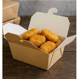 Caja Americana Kraft 13x8,5x6cm 700ml (360 Uds)