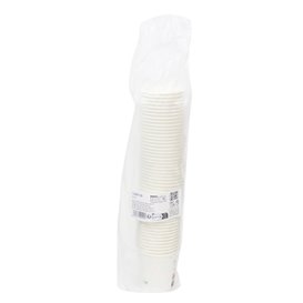 Biały kubek papierowy "Go Green" 4Oz/120ml Ø6,2cm (50 Sztuk)