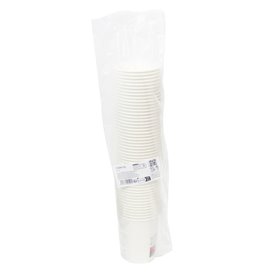 Bicchiere di Cartone "Go Green" Bianco 8Oz/240ml Ø8,0cm (50 Pezzi)