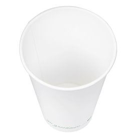 Witte papieren beker "Go Green" 16Oz/540ml Ø9,0cm (50 Stuks)