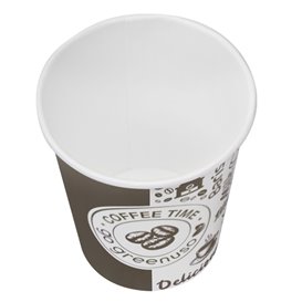 Kartonbecher ''Coffee Time'' 8Oz/240ml Ø8,0cm (50 Stück)