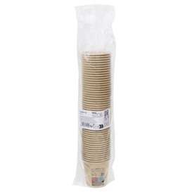 Bicchiere di Carta Kraft-Kraft 4Oz/120ml Ø6,2cm (50 Pezzi)