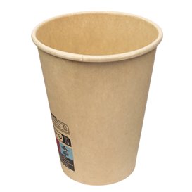 Paper Cup Kraft-Kraft 12Oz/360ml Ø9,0cm (50 Units)
