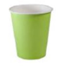 Papírový Kelímek Zelený "Colors" 9Oz/290ml Ø8,0cm (20 Ks)
