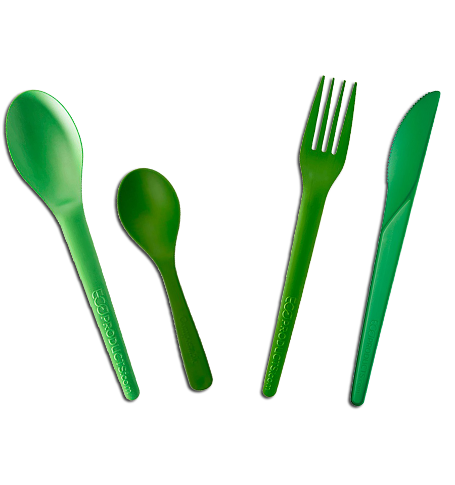 Set Cubiertos Reutilizables Bambu Compostables - Bio Packaging